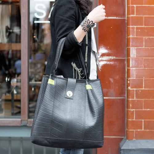 Load image into Gallery viewer, Anna Recycled Rubber Vegan Tote Bag (2 Colours Available)
