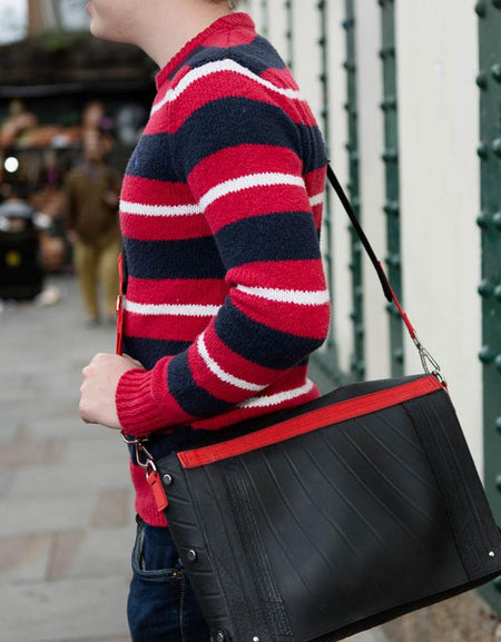 Feby Recycled Rubber Satchel & Vegan Messenger Bag (3 colours