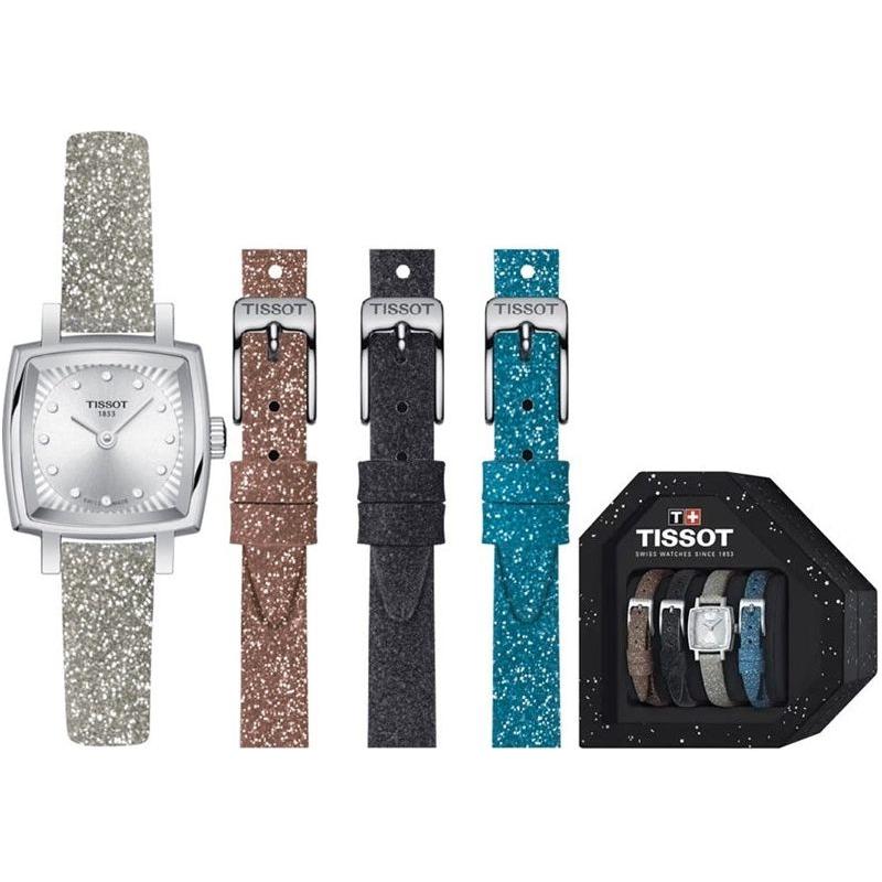 TISSOT Mod. LOVELY W-Diamonds Special pack + 3 extra straps-0