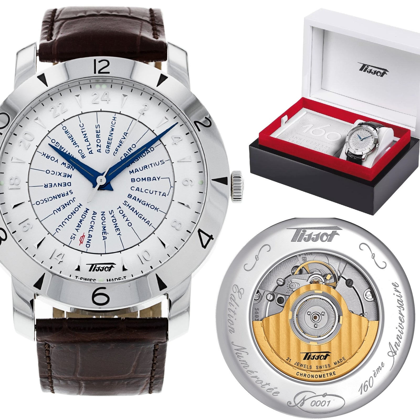 TISSOT Mod. HERITAGE NAVIGATOR - Numbered Edition 160th Anniversary-0