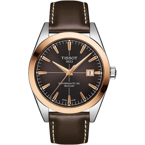 Load image into Gallery viewer, TISSOT Mod. GENTLEMAN POWERMATIC 80 SILICIUM SOLID 18K GOLD BEZEL-0
