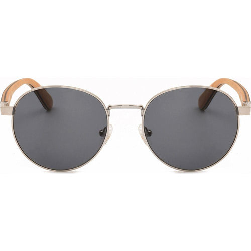 Load image into Gallery viewer, Jamie - Titanium &amp; Wood Sunglasses
