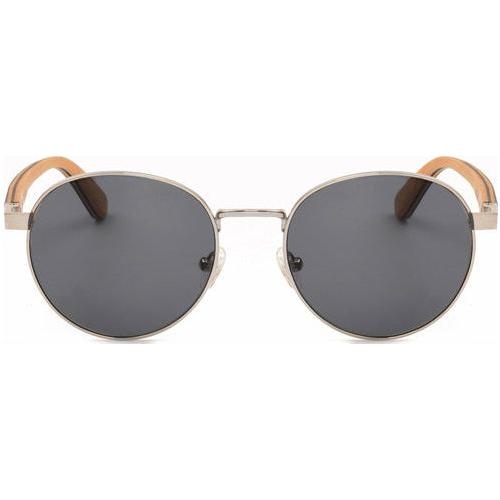 Load image into Gallery viewer, Jamie - Titanium &amp; Wood Sunglasses
