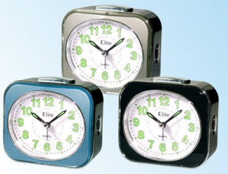 ELITE SVEGLIA ANALOGICA NERA / BLACK ALARM CLOCK-0