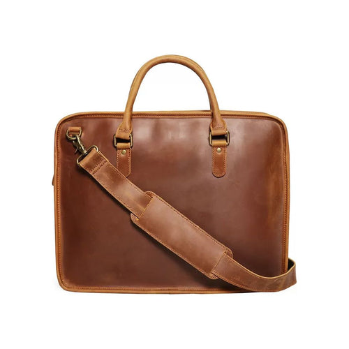 Load image into Gallery viewer, Hemming Leather Laptop Bag | Vintage Leather Briefcase
