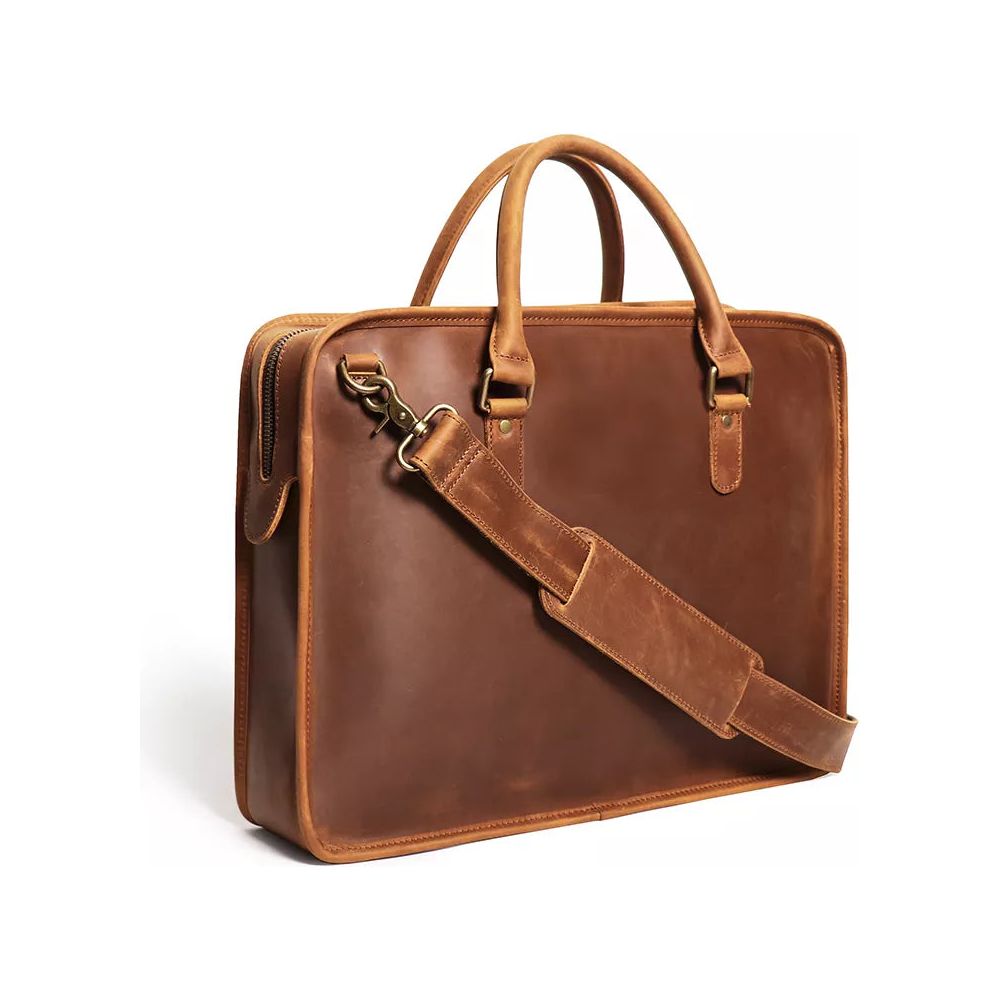 Hemming Leather Laptop Bag | Vintage Leather Briefcase