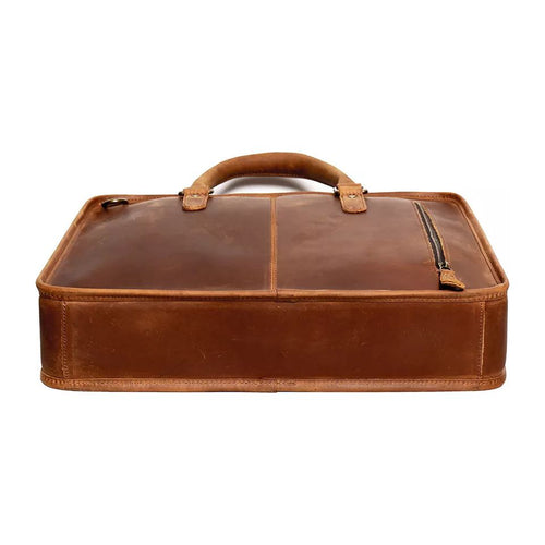 Load image into Gallery viewer, Hemming Leather Laptop Bag | Vintage Leather Briefcase
