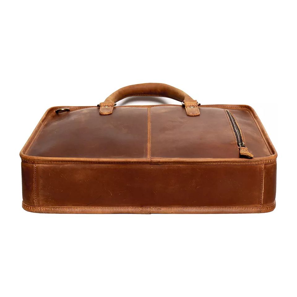 Hemming Leather Laptop Bag | Vintage Leather Briefcase