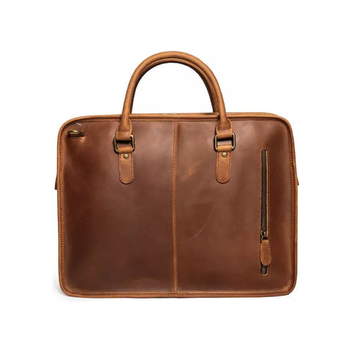Load image into Gallery viewer, Hemming Leather Laptop Bag | Vintage Leather Briefcase
