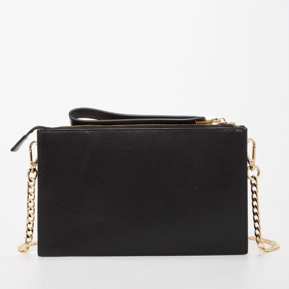 The Stylish Austin Black Studded Crossbody Clutch