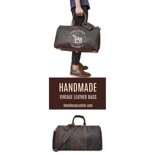 Load image into Gallery viewer, The Bjarke Weekender | Handcrafted Leather Duffle Bag

