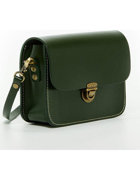 Nanah Dark Green Leather Crossbody Bag: The Epitome of Elegance