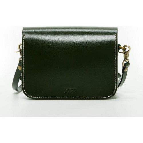 Load image into Gallery viewer, Nanah Dark Green Leather Crossbody Bag: The Epitome of Elegance
