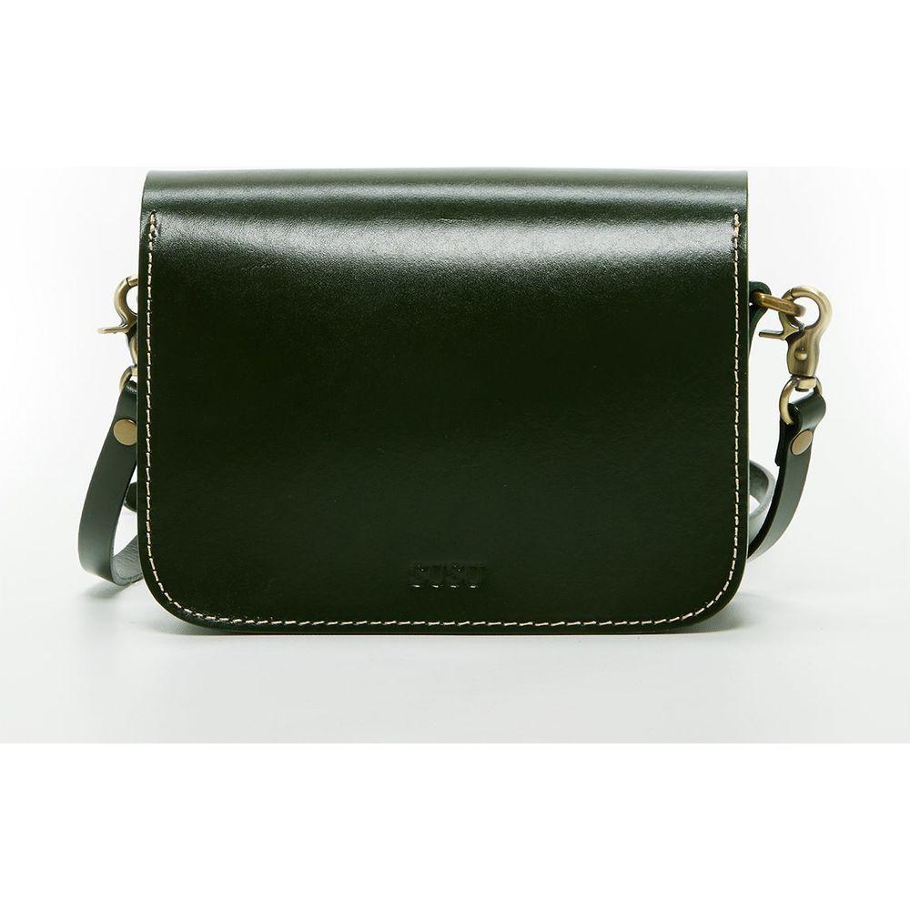 Nanah Dark Green Leather Crossbody Bag: The Epitome of Elegance