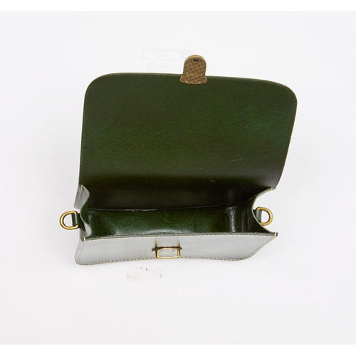 Load image into Gallery viewer, Nanah Dark Green Leather Crossbody Bag: The Epitome of Elegance
