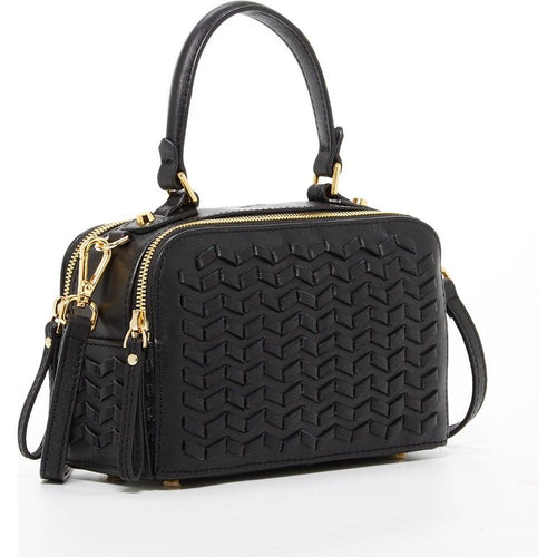 Load image into Gallery viewer, SUSU The Kayla Woven Leather Bag Black - Elegance Redefined
