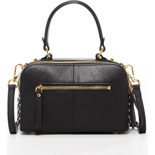 Load image into Gallery viewer, SUSU The Kayla Woven Leather Bag Black
