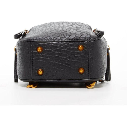 Load image into Gallery viewer, Amanda Black Leather Convertible Backpack Purse
