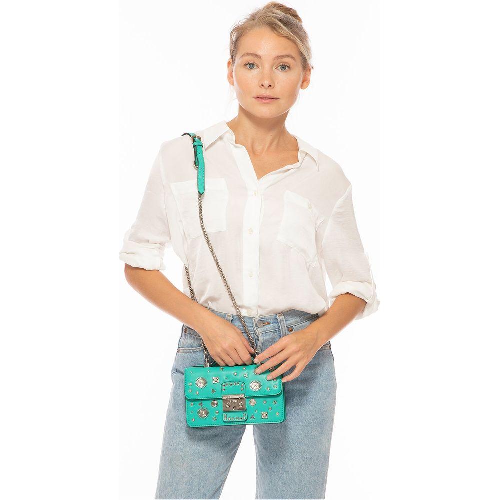 SUSU The Hollywood Green Purse with Studs