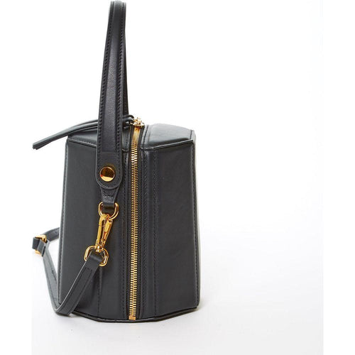 Load image into Gallery viewer, SUSU The Harper Black Leather Bucket Bag
