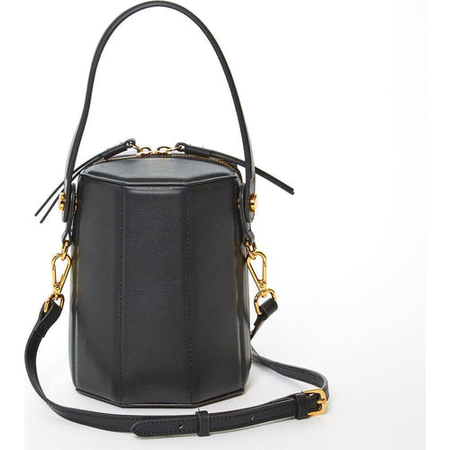 Load image into Gallery viewer, SUSU The Harper Black Leather Bucket Bag
