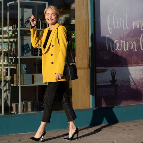Load image into Gallery viewer, SUSU The Harper Black Leather Bucket Bag
