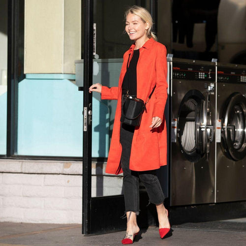 Load image into Gallery viewer, SUSU The Harper Black Leather Bucket Bag
