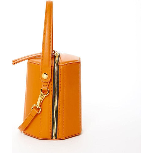 Load image into Gallery viewer, SUSU The Harper Orange Leather Bucket Bag
