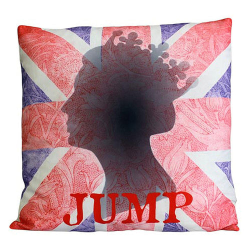 Load image into Gallery viewer, CUSCINI LETTERARI - Copricuscino in Juta lavata / Cotton pillow case  JUMP - Size 40x40cm-0
