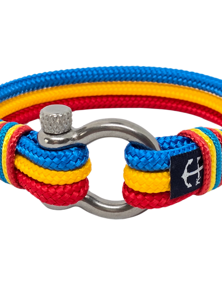 Romanian Flag Nautical Bracelet-0