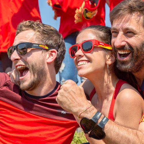 Load image into Gallery viewer, Roll-up sunglasses Sunfold Spain Red-7
