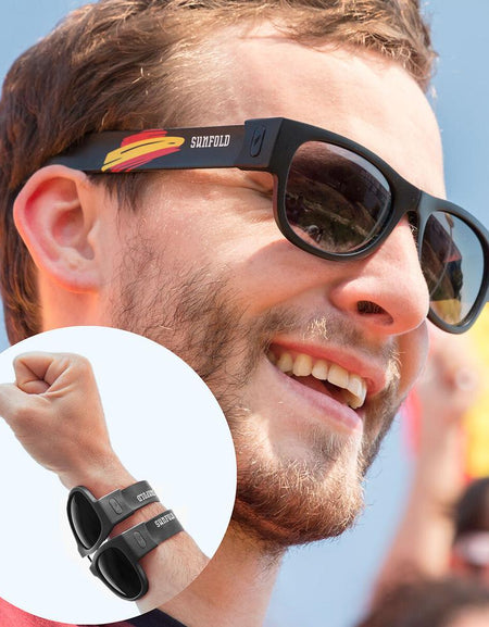 Roll-up sunglasses Sunfold Spain Black-0