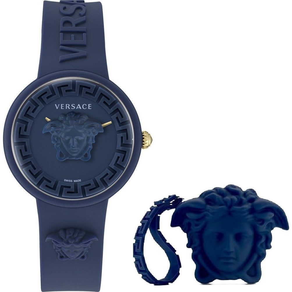 VERSACE Mod. MEDUSA POP 3H + VERSACE BLUE SILICON PURSE-0