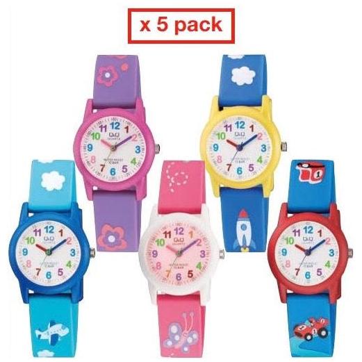 Q&Q FASHION Mod. VR99_PACK 5 KIDS WATCHES / 5 OROLOGI BIMBO-0