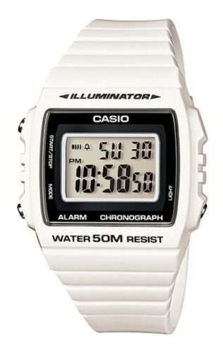 CASIO TIMELESS COLLECTION Mod. SPORT ILLUMINATOR WR 50M. ALARM. CHRONOGRAPH - WHITE-0