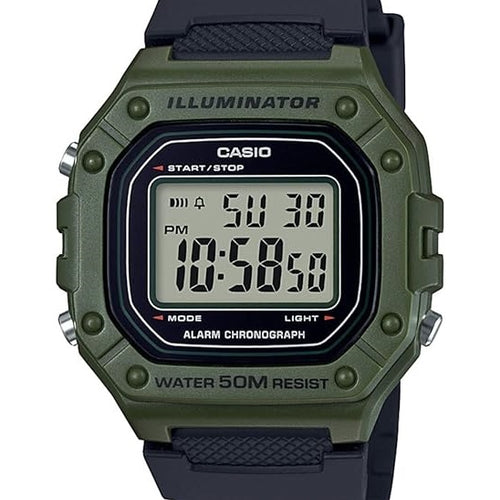 Load image into Gallery viewer, ?CASIO TIMELESS COLLECTION Mod. SPORT ILLUMINATOR WR 50M. ALARM. CHRONOGRAPH - ARMY GREEN-0
