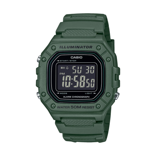 Load image into Gallery viewer, CASIO TIMELESS COLLECTION Mod. SPORT ILLUMINATOR WR 50M, ALARM, CHRONOGRAPH - ARMY GREEN-0
