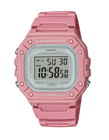 CASIO TIMELESS COLLECTION Mod. SPORT ILLUMINATOR WR 50M. ALARM. CHRONOGRAPH - PINK - COLORED SERIE-0