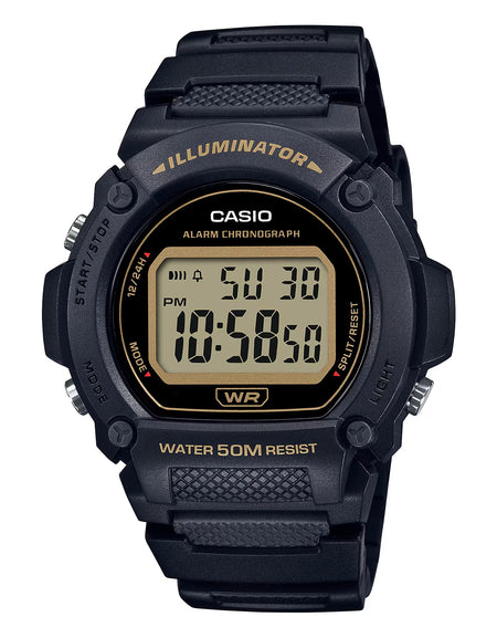 CASIO TIMELESS COLLECTION Mod. SPORT - ILLUMINATOR WR 50M, ALARM, CHRONOGRAPH - BLACK-0