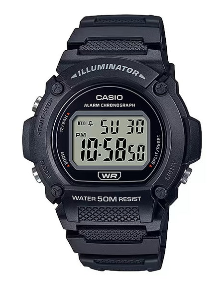 CASIO TIMELESS COLLECTION Mod. SPORT- ILLUMINATOR. WR 50M. ALARM. CHRONOGRAPH-0