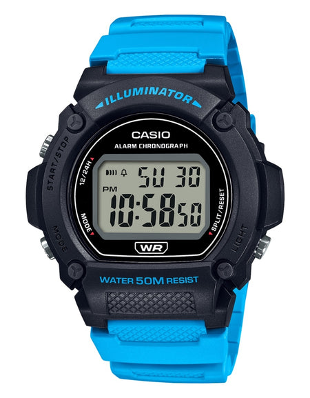 CASIO TIMELESS COLLECTION Mod. SPORT- ILLUMINATOR. WR 50M. ALARM. CHRONOGRAPH - BLACK (Brilliant color strap)-0