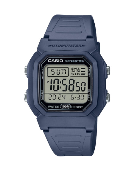 CASIO TIMELESS COLLECTION Mod. DIVER - DOUBLE TIME. ALARM. CHRONOGRAPH - 10 Year Battery - BLUE AVIO-0