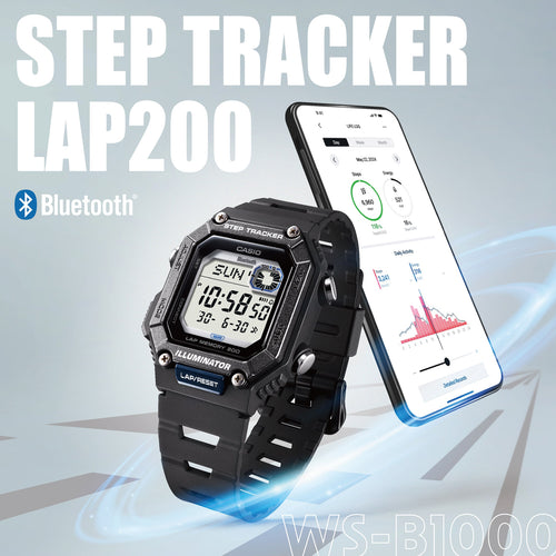 Load image into Gallery viewer, CASIO COLLECTION Mod. STEP TRACKER LAP 200 - BLACK-4
