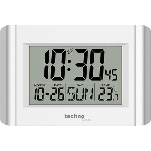 Load image into Gallery viewer, TECHNO LINE Mod. WS8002 - Orologio da parete-tavolo digitale con temp. data e allarme - Wall clock- digital table with temp. date and alarm-0
