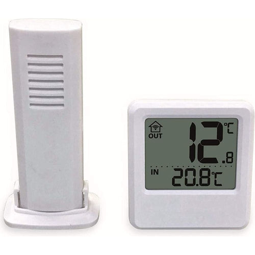 Load image into Gallery viewer, TECHNO LINE Mod. WS9114 - Termometro da parete-tavolo. temperatura interna-esterna con sensore wireless - Wall-table thermometer. indoor-outdoor temperature with wireless sensor-0
