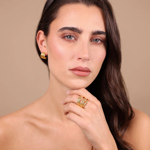 Load image into Gallery viewer, ETRUSCA JEWELS JEWELRY Mod. WSET00870.YG-18-2
