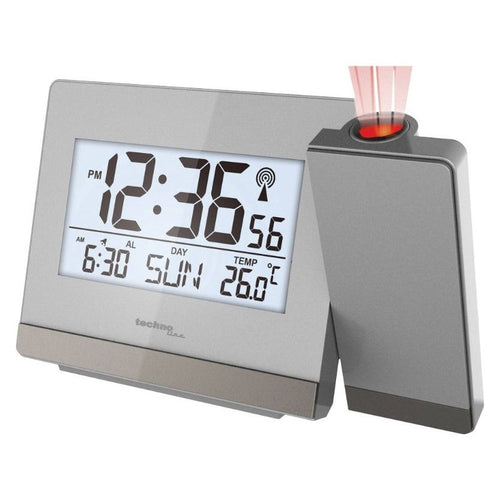 Load image into Gallery viewer, TECHNO LINE Mod. WT538 - Sveglia radiocontrollata con proiezione a soffitto dell orario - Radio controlled alarm clock with time projection + alim 220 volts-220 volts power supply-0
