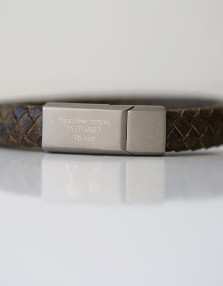 Personalised Antique Style Bracelet - Rustic