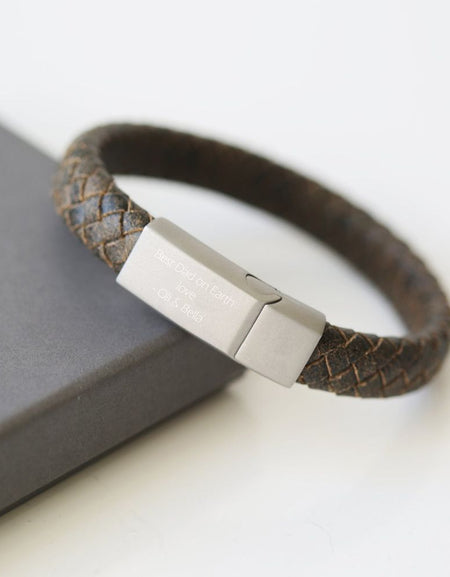 Personalised Antique Style Bracelet - Rustic