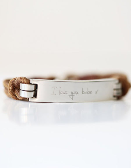 Men's Leather Tan Bracelet